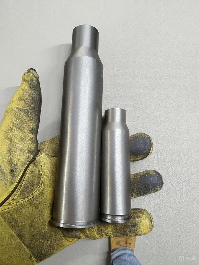 20mm Vulcan and 25mm Hotchkiss match grade rounds, side by side